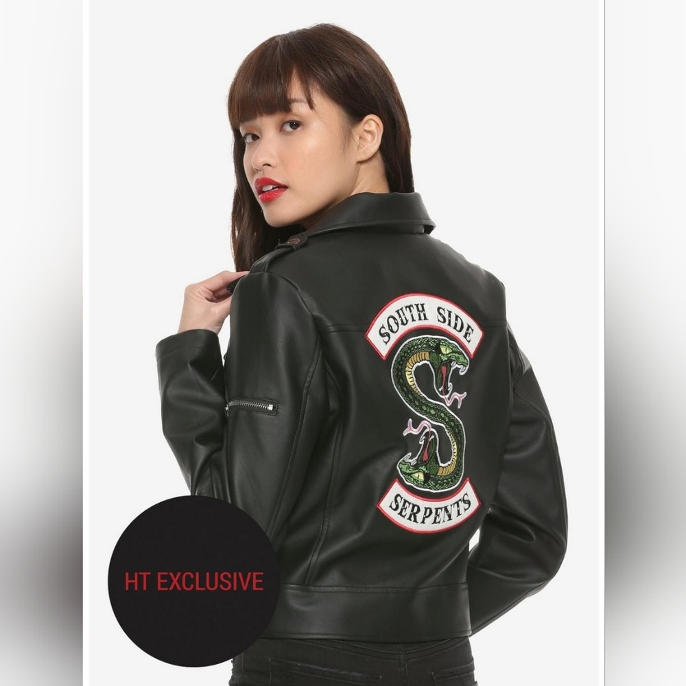 Riverdale Southside Serpents Faux Leather Girls Jacket Hot Topic Exclusive
